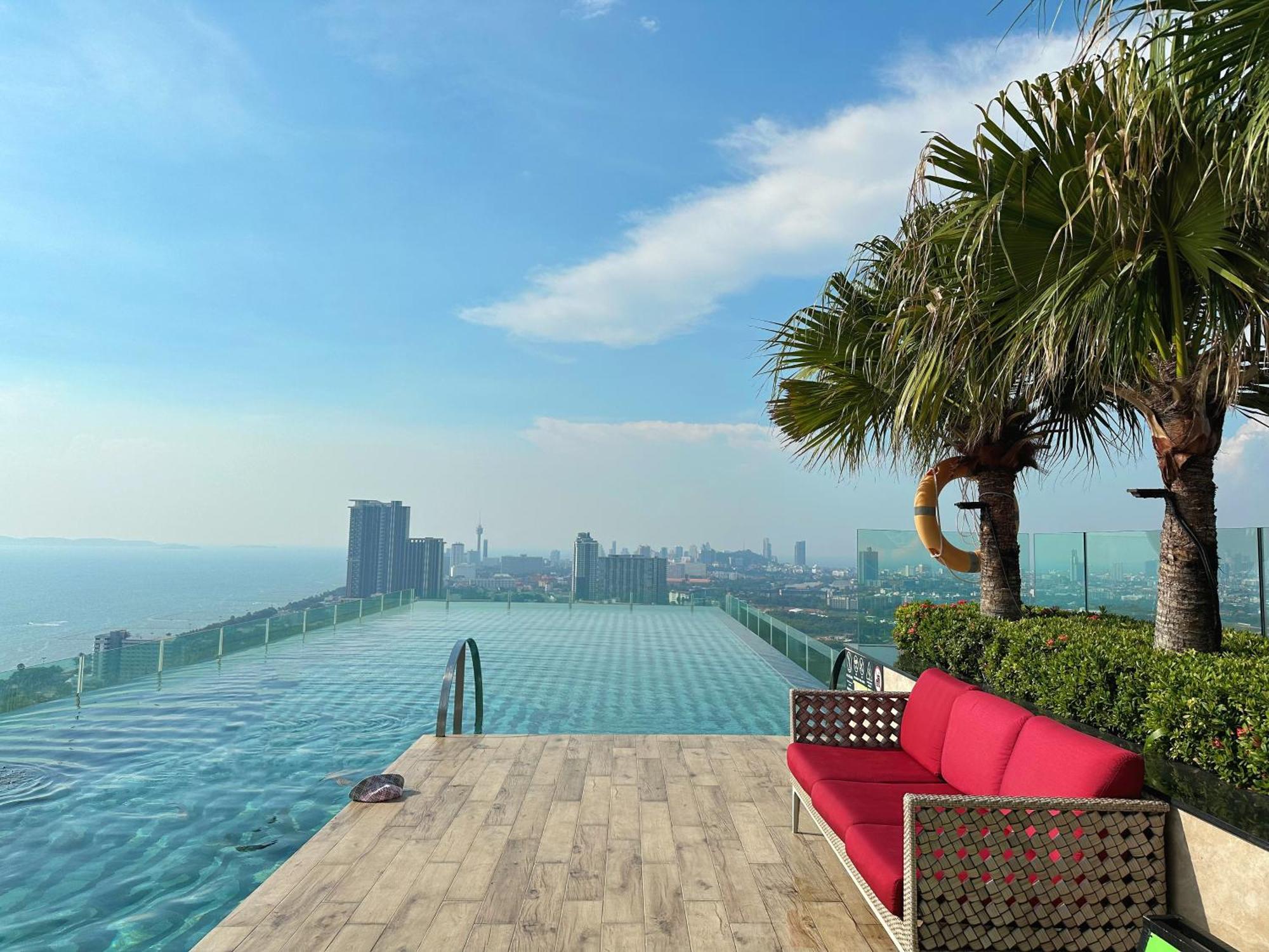芭提雅高层海景奢华公寓the Riviera Jomtien生香家直达海滩2704 Buitenkant foto